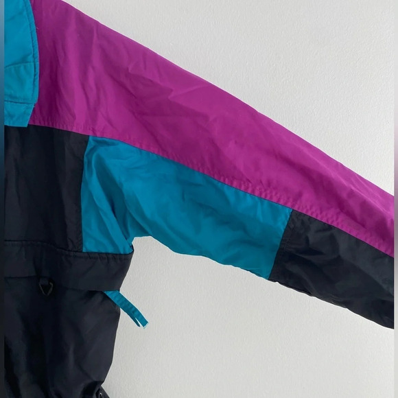 VINTAGE Columbia Vibrant  Colourful Long Jacket Size M - Picture 5 of 12